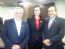 Aristides de La Plata Cury (E), presidente do Skal-SP,  com Maria Jose Alvez (C), diretora do Capitulo Latino Americano da ICCA e Toni Sando (D), presidente executvo do SPCVB.